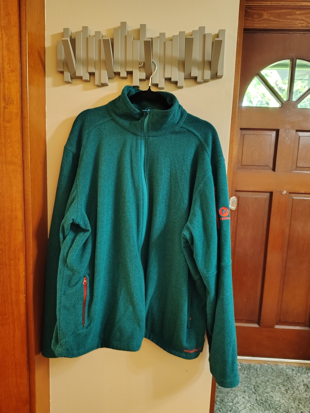 Merrell Teal Full-Zip Lightweight Fleece Jacket
